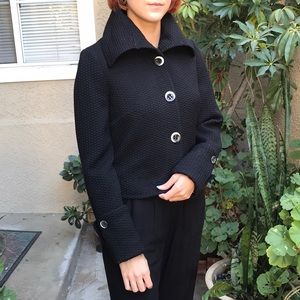 Vintage black Sartoria Benetton wool jacket